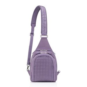 Christian Louboutin Loubifunk Sling Bag Purple Leather New